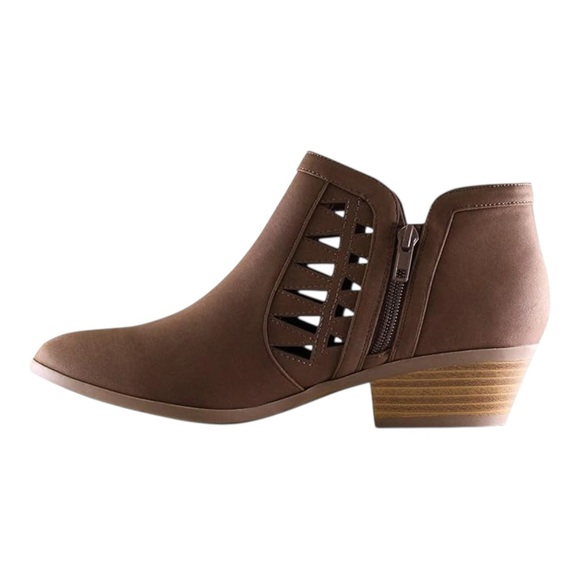 MARCO REPUBLIC Oslo Women's Ankle Boots Almond Toe Chunky Block Stacked Low Heel - Picture 3 of 7